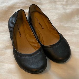 Lucky brand leather ballet flats size 9 1/2 European 41. Very good condition